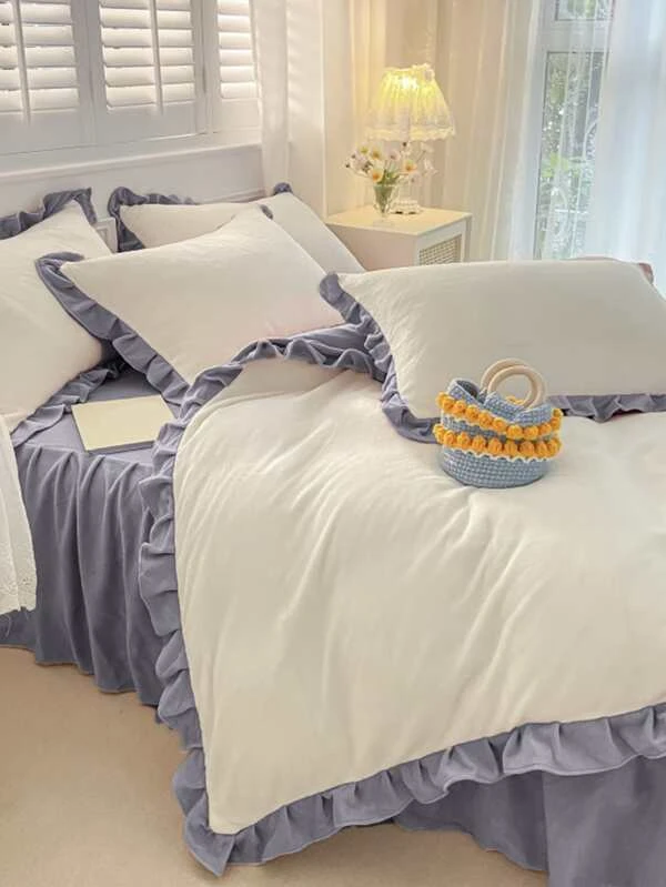 ผ้านวม ไม่มีฟิลเลอร์ บล็อคสี 1 ชิ้น t-33