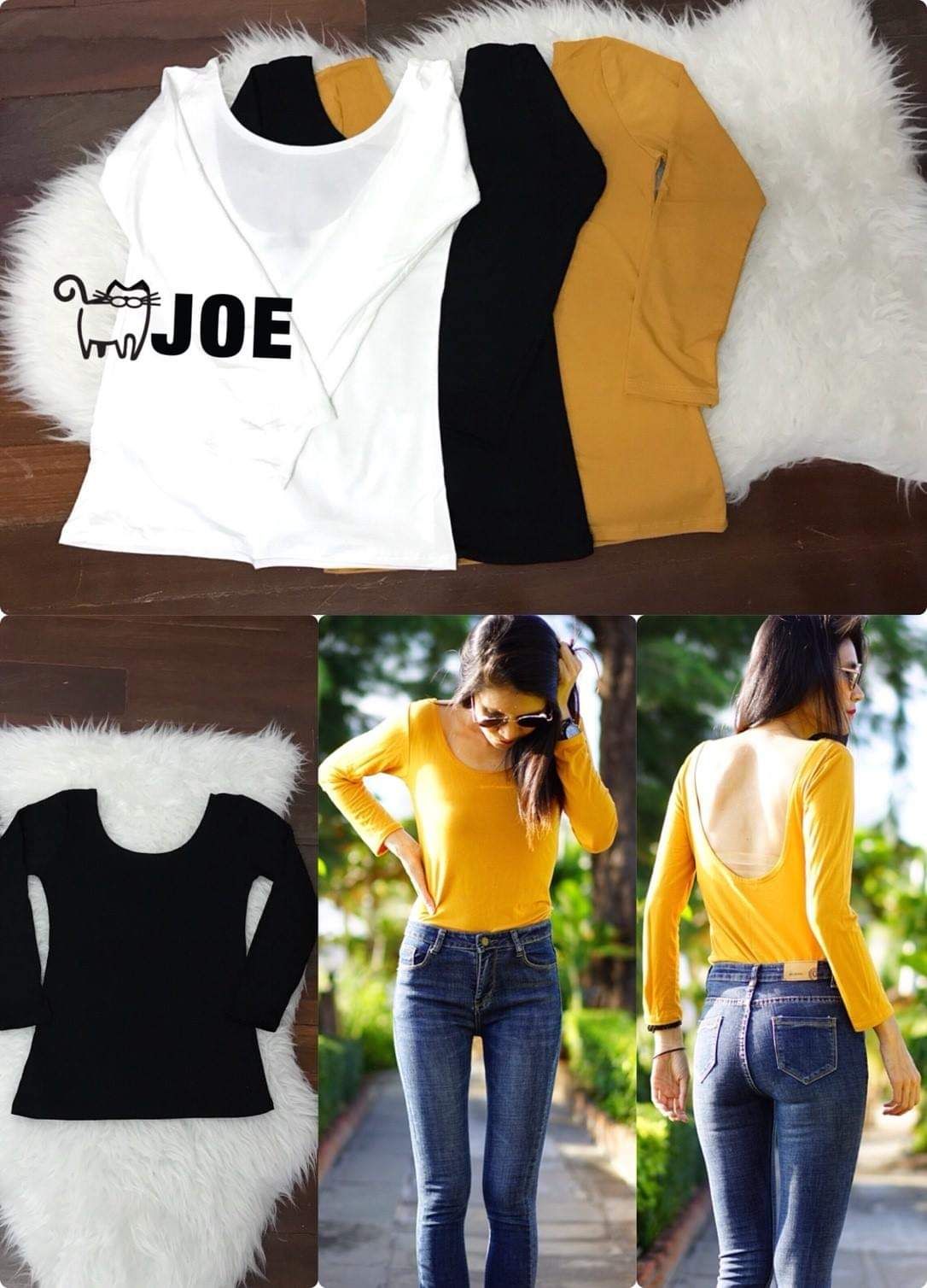 เสื้อแขนยาว  ไขว้หน้า #404