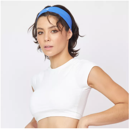 VA100-[Peaches active] Soft flex Tshirt bra (Alaska) - เสื้อแขนสั้นขาว / เสื้อออกกำลังกาย เสื้อผ้าโยคะ เล่นกีฬา
