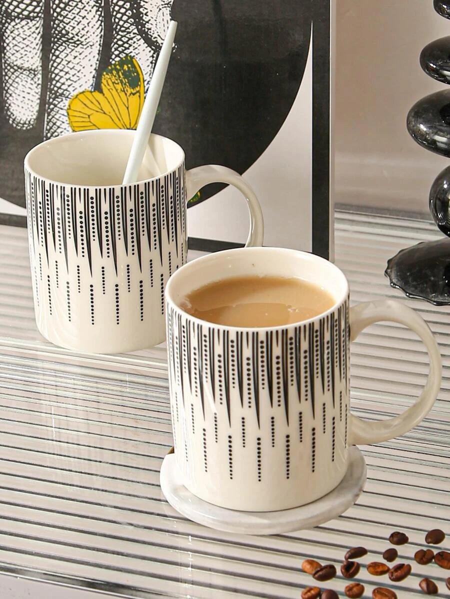 แก้วมัค 1 ชิ้น แต่งแถบ oo-113