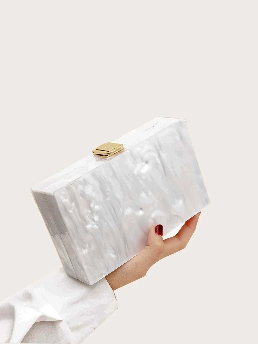 กระเป๋าสี่เหลี่ยม ลายหินอ่อน ดีไซน์ เชื่อมต่อv-39