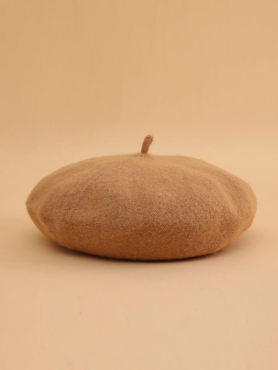 หมวกเบเร่ต์ สีพื้น สไตล์มินิมอล j-6