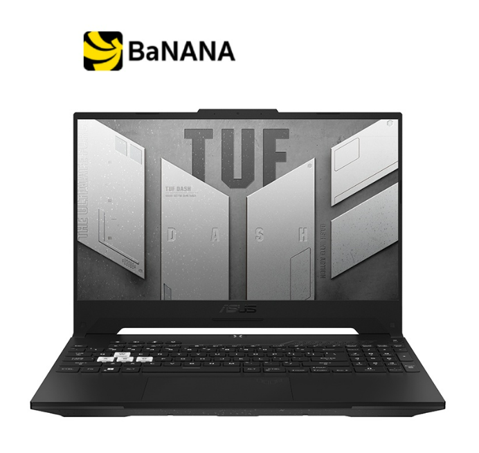 น09 โน๊ตบุ๊คเกมมิ่ง Asus Notebook TUF Dash F15 FX517ZC-HN005W Off Black by Banana IT