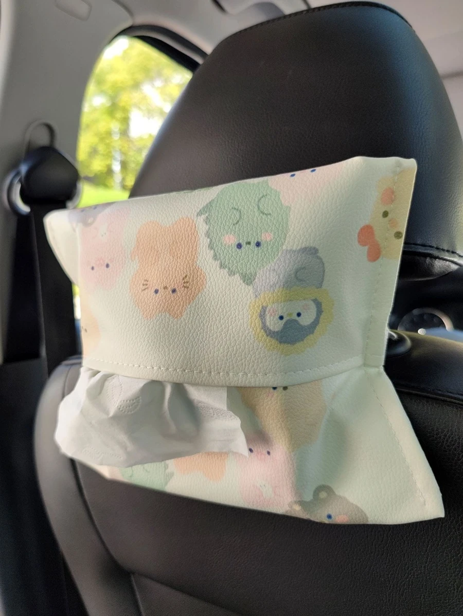 กระเป๋า การ์ตูน สัตว์ ลวดลาย หลังเบาะรถยนต์ เนื้อเยื่อ 1 ชิ้น  nn-185