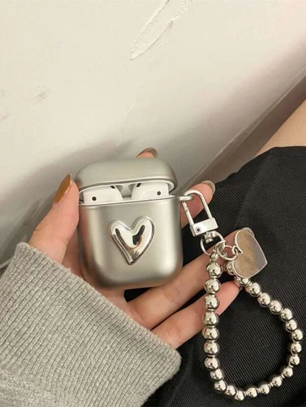 เคส เหมาะกับ Airpods ตกแต่ง หัวใจ 3D e-80