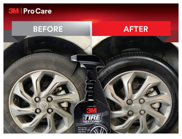 AC53-3M สเปรย์เคลือบเงายางรถยนต์ Tire Restorer ขนาด 473 มล. PN39042