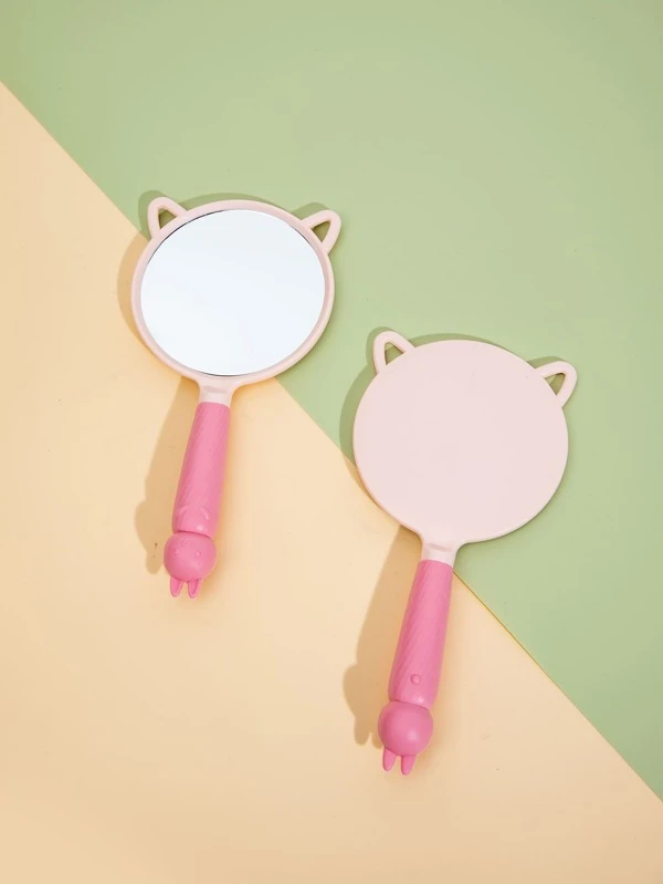 กระจก ถือได้ ตกแต่ง หู การ์ตูน 1 ชิ้น k-5