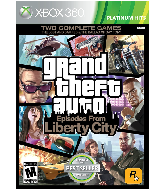 GA25-Grand Theft Auto 4 Episodes From Liberty City xbox360 [Region Free] แผ่นเกมXbox360 แผ่นไรท์สำหรับเครื่องที่แปลงแล้ว GTA