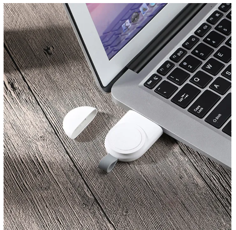 ROB76-แท่นชาร์จไร้สาย แบบพกพา ชาร์จเร็ว สําหรับ Apple อุปกรณ์ชาร์จแอปเปิ้ลวอช USB