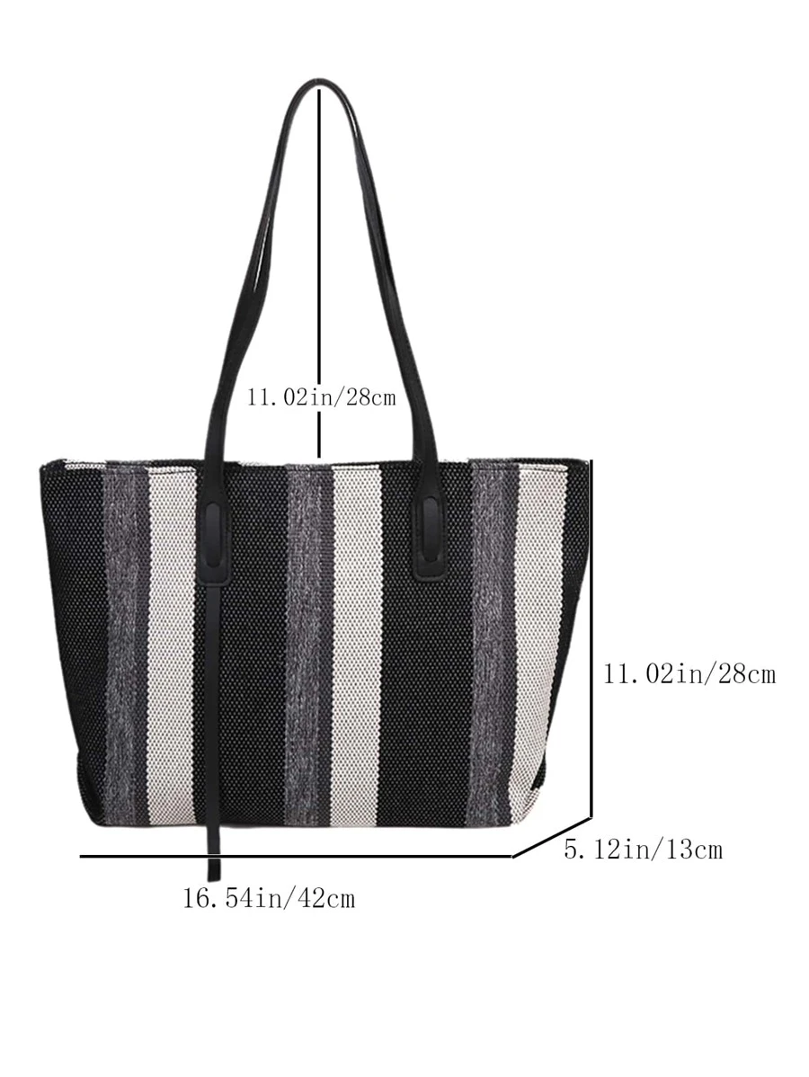 กระเป๋าสะพายไหล่ลายทางv-14