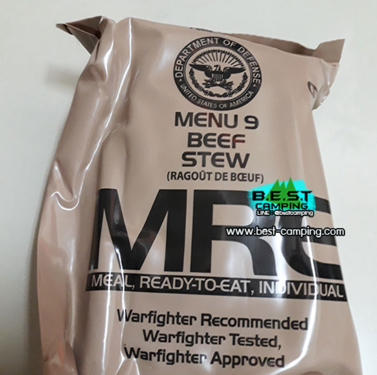 WA09-Menu9,Beef Stew,อาหารเดินป๋า,อาหารทหาร,อาหารฉุกเฉิน