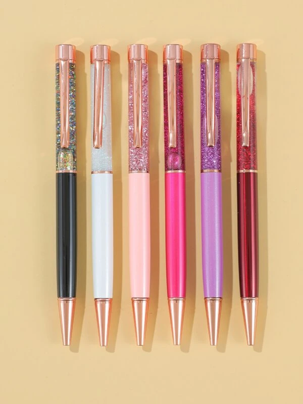 ปากกาลูกลื่น เลื่อม สุ่ม 1 ชิ้น s-34