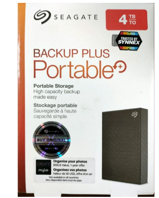 ก18 4TB External HDD Backup Plus Portable SEAGATE มือสอง ประกันไทยถึง 2024