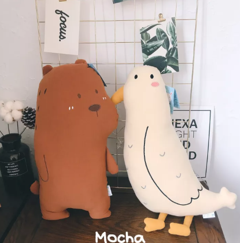 KID94-COD ของเล่นตุ๊กตา หมอนยาว น่ารัก ins ตุ๊กตาปลาวาฬ/หมีน้อย/ตุ๊กตานกทะเล ของขวัญ