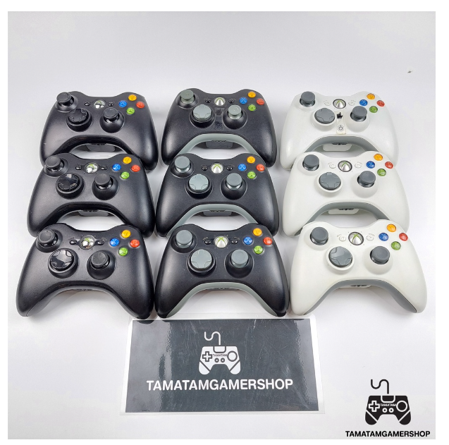 RE75-จอยแท้xbox360 controller มือสอง(มีสาย-ไร้สาย)เปลี่ยนยางใหม่ ทน ของแท้100% จอยxbox360 มือ2 จอยxbox
