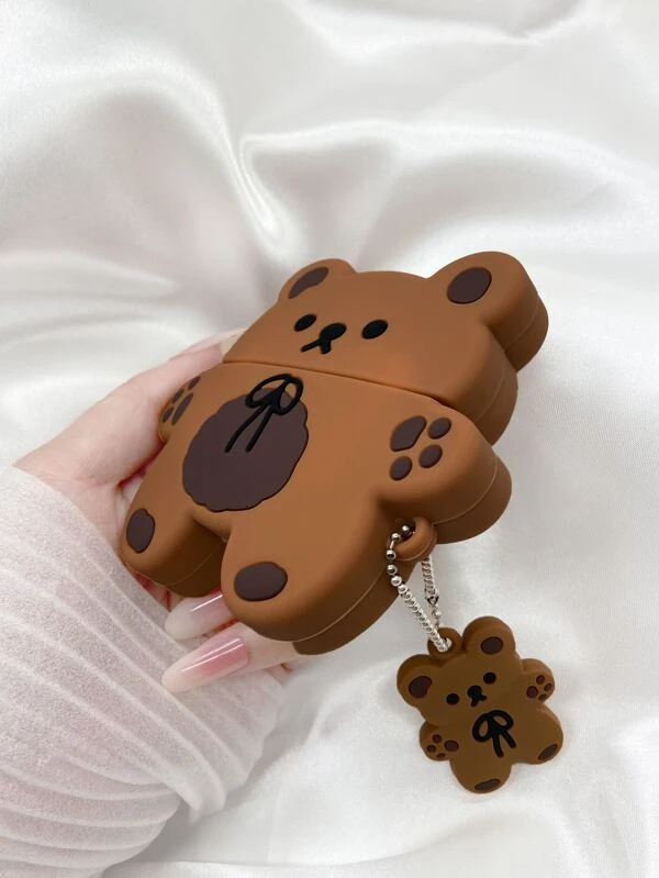 เคส 3 มิติ ลายการ์ตูน ลายหมี ใช้ร่วมกับ AirPods e-22