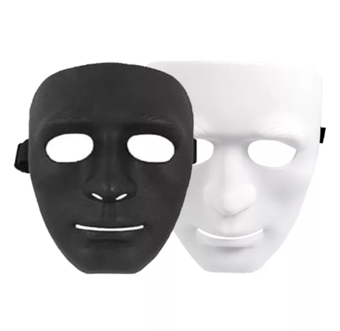 JIN42-หน้ากากแฟนซี หน้ากากฮาโลวีน พลาสติกแบบเต็มใบ หน้ากากผี หน้ากากแฮกเกอร์ สำหรับงานปาร์ตี้เต้นรำ กระโดดเต้นรำ งานปาตี้ งานฮาโลวีน PLAIN / Party ของเล่นเด็ก Toys สร้างเสริมพัฒนาการเด็ก ของเล่นสำหรับ