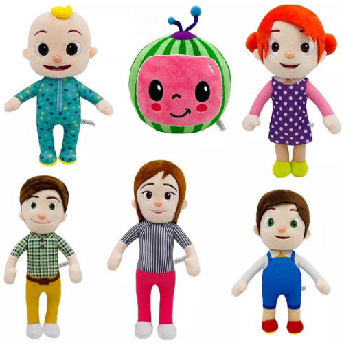 N34-1Pcs 15ซม.-33ซม.Cocomelonตุ๊กตาผ้าการ์ตูนของเล่นครอบครัวCocomelon JJเสื้อยืดเด็กพี่สาวพี่ชายพ่อแม่ตุ๊กตาตุ๊กตาตุ๊กตาเด็กคริสต์มาสของขวัญ