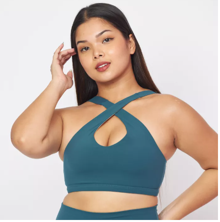 SF17-Polycra Bra (Sage) - สปอร์ตบราสีเขียวเข้ม / ชุดชั้นในออกกำลังกาย