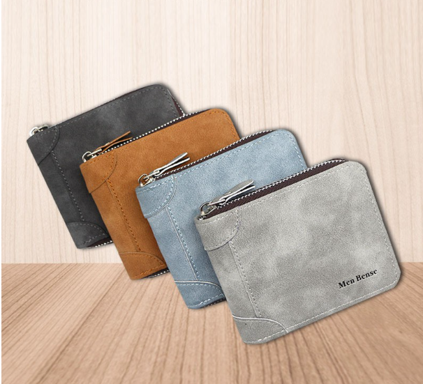 RAY02-ของแท้100%?? MenBense กระเป๋าสตางค์ กระเป๋าเงิน แบบพับ กระเป๋าสตังค์ ซิปรอบ P3-32