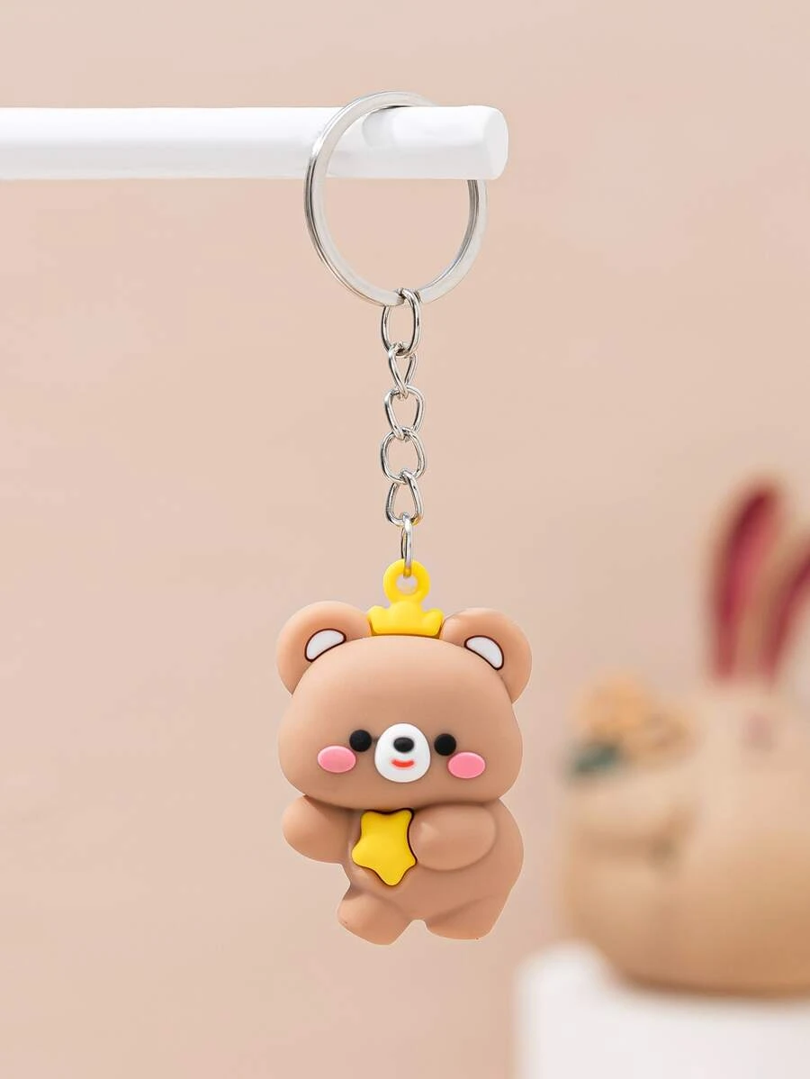 พวงกุญแจ การ์ตูน หมี จี้  k-023