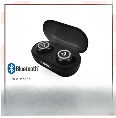 PD07-Earphone หูฟังบลูทูธ หูฟังไร้สาย พร้อมกล่องชาร์จ เบสแน่น ไมค์สนทนาชัด รุ่น