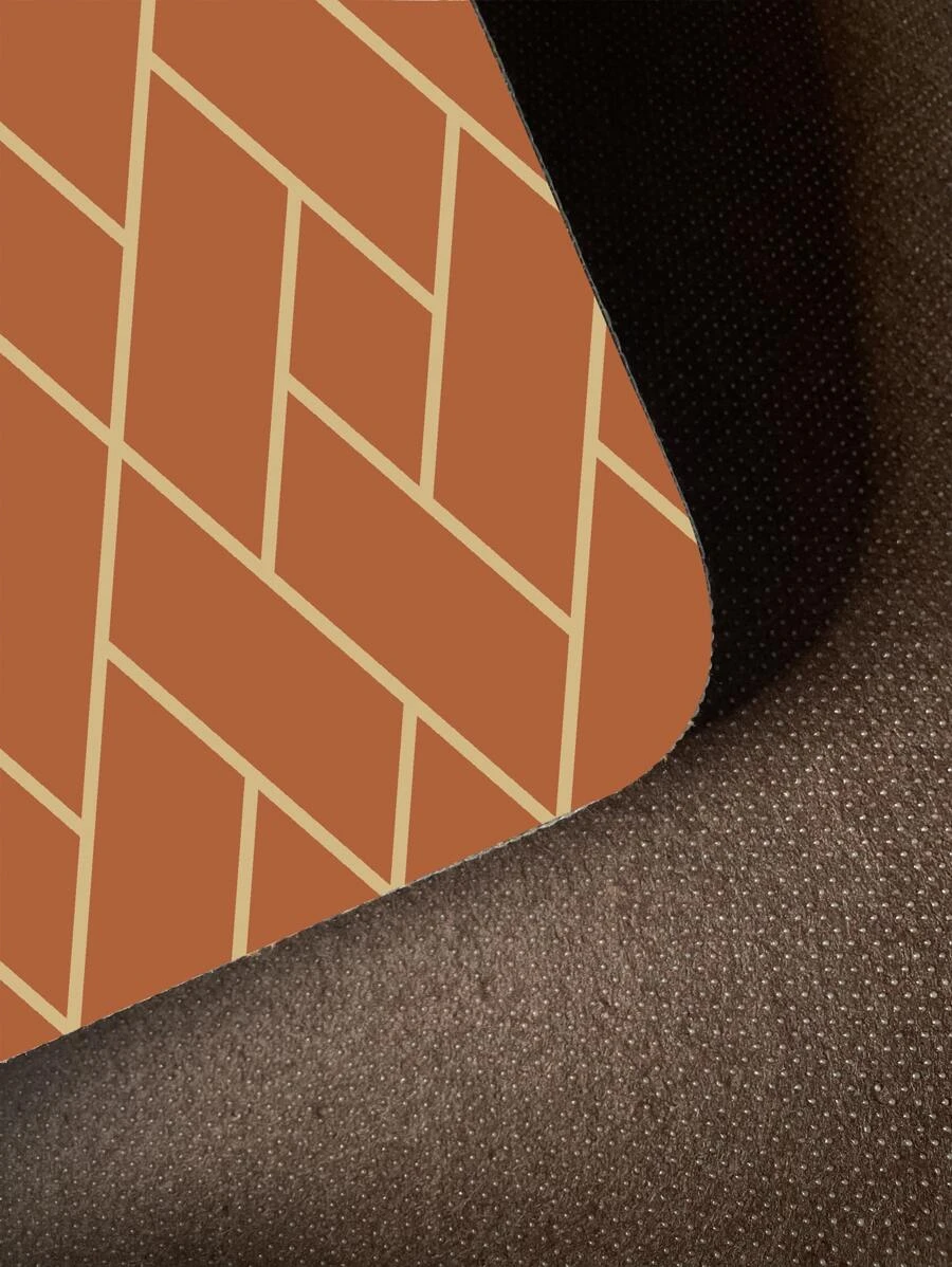 พรมหน้าประตู ลวดลาย เรขาคณิต กันลื่น 1 ชิ้น  jj-20