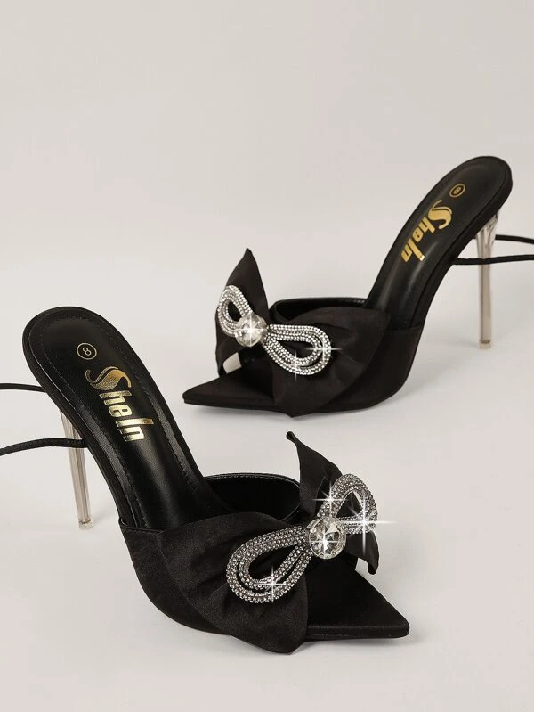 รองเท้าส้นสูง เปิดเท้า ผูกเชือก สำหรับงานปาร์ตี้ l-39