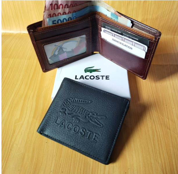 RAY66-กระเป๋าสตางค์ หนังวัวแท้ แบบพับได้ สําหรับผู้ชาย Lct06