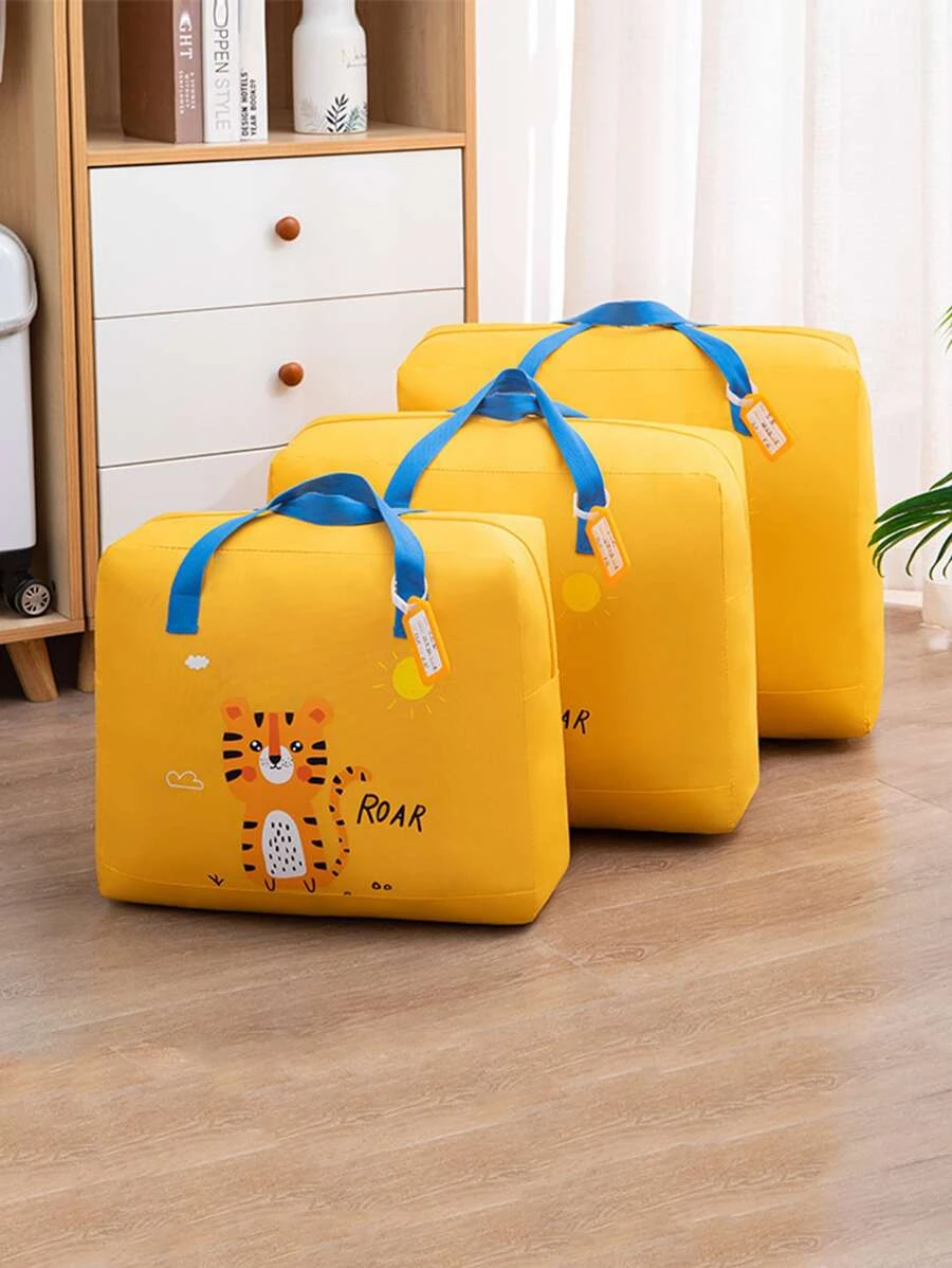 กระเป๋าเก็บเสื้อผ้า การ์ตูน เสือ ลวดลาย 1 ชิ้น gg-90