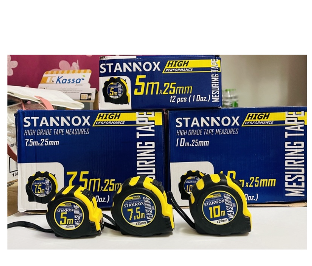 MW173-ถูกที่สุด ตลับเมตรหุ้มยาง STANNOX 5 เมตร 7.5เมตร 10เมตร อย่างดี ราคาไม่แพง