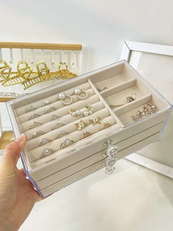 กล่องเก็บเครื่องประดับ หลายกริด 1 ชิ้น  i-84