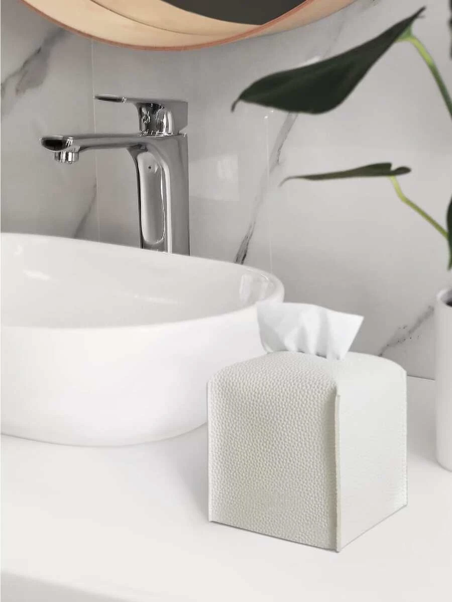 1 ชิ้น เนื้อเยื่อ จัดเก็บ มินิมอลลิสต์ สีขาว ผ้าเช็ดหน้า กล่อง ผ้าคลุม สำหรับ บ้าน  nn-179